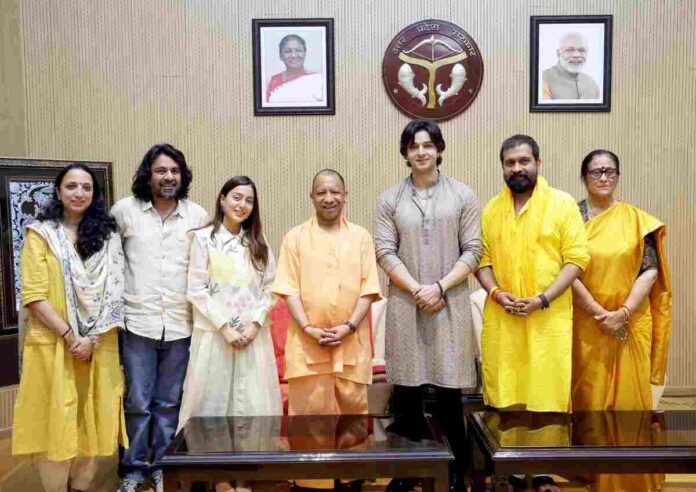 Krishnavataram movie, Yogi Adityanath meeting, Sanskruti Jayana debut, Siddharth Gupta Krishna role, Bollywood mythological film